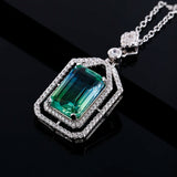 Multicolor Zircon Pendant Necklace Party Gift Engagement