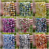Multicolor Persian Jades Beads Natural Round Spacer Stone Beads