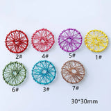 Multicolor Plated Round Wire Eardrop Accessories DIY 10pcs