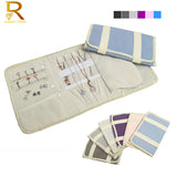 Multicolor Jewelry Case Travel Organizer Roll Rings Necklaces Earrings Storage