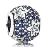 Multicolor Shimmering Droplet & Heart Bracelet with Crystal Beads