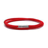 Multicolor Rope Chain Bracelet Silver Magnet Clasp Milan Thread Couple Hand Jewe