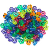 Smiley Luminous Acrylic Beads Assorted Shapes for Jewelry Making