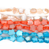 Multicolor Stars Shell Beads Mother of Pearl Spacer Beads 6mm