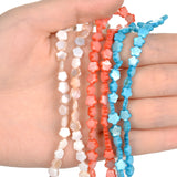 Multicolor Stars Shell Beads Mother of Pearl Spacer Beads 6mm