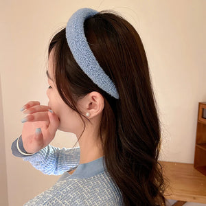 Striped Fabric Sponge Plush Headband Halloween Tiara