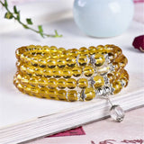 Tibetan Buddhist Purple Crystal 108 Natural Stones Beads Bracelet Men Women