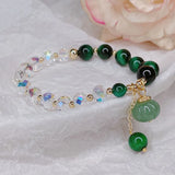 Multicolor Tiger National Style Agatet Buckle Lucky Bracelets Women