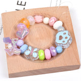 Multicolor Wheel Acrylic Beads For Jewelry Making Bracelets Necklaces DIY