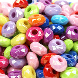 Multicolor Wheel Acrylic Beads For Jewelry Making Bracelets Necklaces DIY