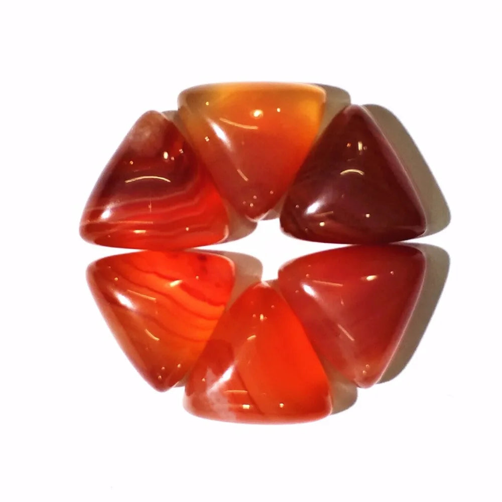 Multicolor Agates Jewelry 30pcs DIY Ring Face Fortite Accessories