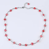 Multicolor Freshwater Pearl Tube Chain Necklace