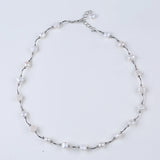 Multicolor Freshwater Pearl Tube Chain Necklace