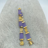 Multicolor Women's Silver Plated Jade Bracelet