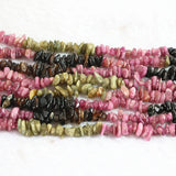 Watermelon Tourmaline Stone 5-7mm Gravel Loose Beads 15inch