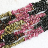 Watermelon Tourmaline Stone 5-7mm Gravel Loose Beads 15inch