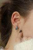 Rainbow Hoop Earrings 925 Sterling Silver Fine Jewelry Gift