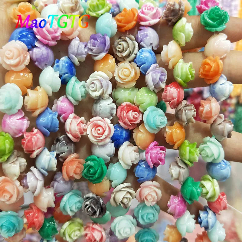 Multicolor Coral Beads Jewelry Making Necklace Bracelet 8/10/12mm