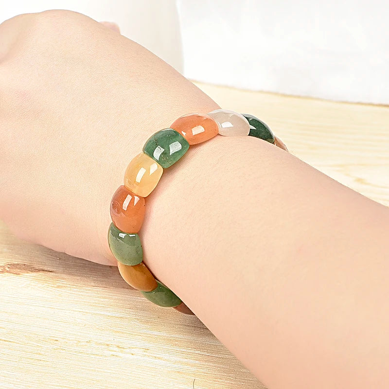 Multicolored Candy Bracelet Set - Seven-Colorful Stone Bracelet