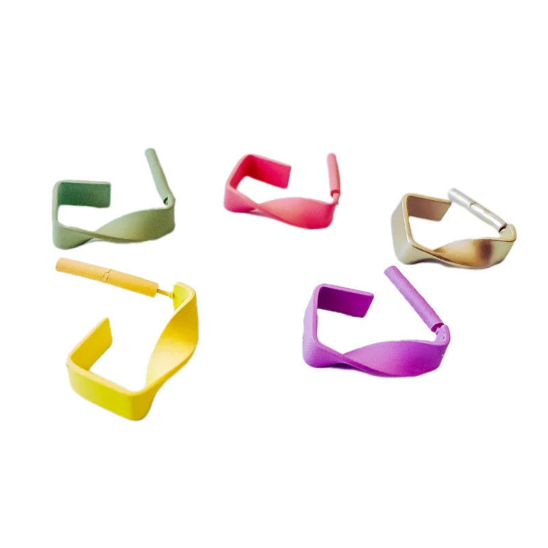 Multicolors Plated Stud Earrings Hook Accessories DIY Jewelry Components