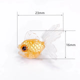 Multicolors Goldfish Eardrop Earring Findings 2pcs