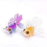 Multicolors Goldfish Eardrop Earring Findings 2pcs