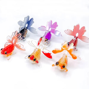 Multicolors Goldfish Eardrop Earring Findings 2pcs