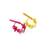 Multicolors Flower Circle Stud Earring Necklace Jewelry Component 8pcs