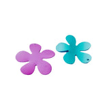 Multicolors Flower Eardrop Metal Diy Pendant Necklace Earring Charms 10pcs