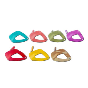 Multicolors Plated Irregular Hollow Out Stud Earrings Accessories