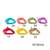 Multicolors Plated Irregular Hollow Out Stud Earrings Accessories