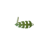 Multicolors Plated Leaf Shape Stud Earrings Necklace Jewelry Diy 10pcs