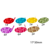 Multicolors Plated Oval Dent Stud Earrings Accessories DIY Material 10pcs