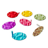Multicolors Plated Oval Dent Stud Earrings Accessories DIY Material 10pcs