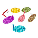 Multicolors Plated Oval Dent Stud Earrings Accessories DIY Material 10pcs