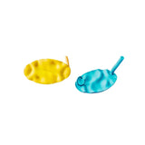 Multicolors Plated Oval Dent Stud Earrings Accessories DIY Material 10pcs
