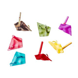 Multicolors Plated Quadrilateral Dent Stud Earrings Accessories