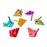 Multicolors Plated Quadrilateral Dent Stud Earrings Accessories