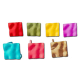 Multicolors Square Dent Stud Earrings Accessories DIY Material