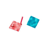 Multicolors Square Dent Stud Earrings Accessories DIY Material