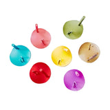 Wave Round Stud Earrings Accessories Necklace Jewelry Component Diy 10pcs