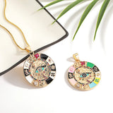 Evil Eye Necklace Classic Copper Pendant Choker Bohemia Jewelry