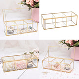 Glass Makeup Brush Organizer Bathroom Cosmetics Holder