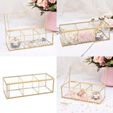 Glass Makeup Brush Organizer Bathroom Cosmetics Holder