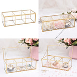 Glass Makeup Brush Organizer Bathroom Cosmetics Holder