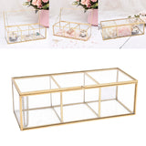 Glass Makeup Brush Organizer Bathroom Cosmetics Holder