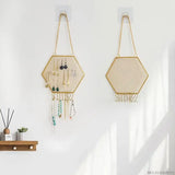 Earring Wall Holder Hanging Organizer Jewelry Storage Hexagon Hook