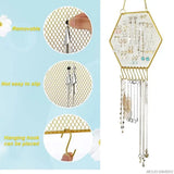 Earring Wall Holder Hanging Organizer Jewelry Storage Hexagon Hook