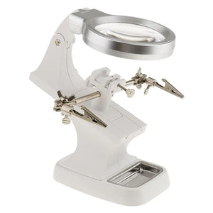 LED Helping Hand Soldering Magnifying Clamp