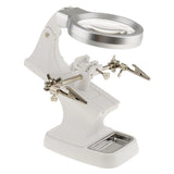 LED Helping Hand Soldering Magnifying Clamp